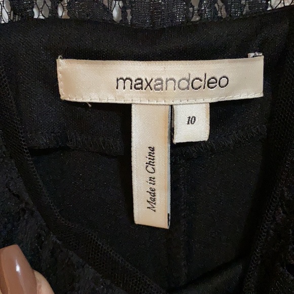 Black Lace Overlay Cocktail dress - Picture 3 of 4